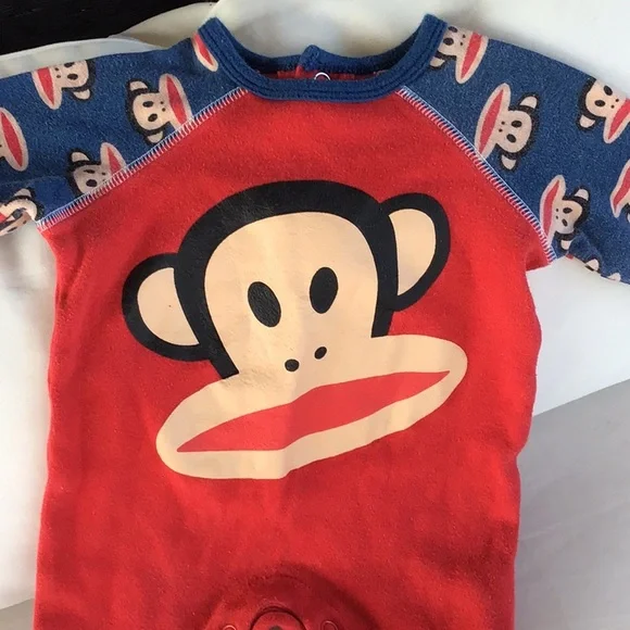 ‘Small Paul’ Monkey Footie PJs - Picture 2 of 6